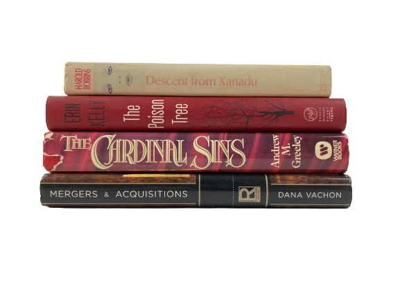 Lot of 4 Contemporary Novels: The Cardinal Sins, Mergers & Acquisitions, More