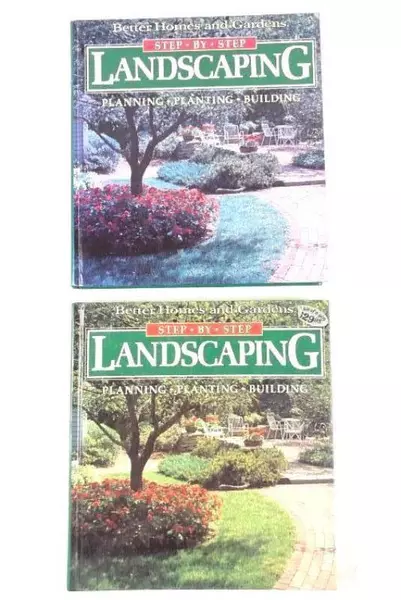 Lot of 2 Better Homes & Gardens Step By Step Landscaping Books 1991