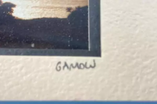 Barry Gamow Signed Framed Ocean Photos - Beach Art Decor, Double Matted Pair