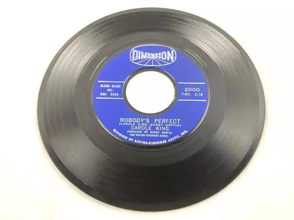 Carole King Vintage 6" Vinyl Record - Nobody's Perfect & More - Pre-Owned 2000