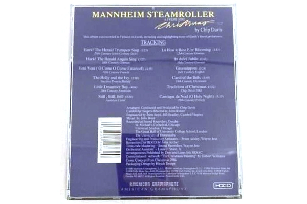Mannheim Steamroller A Fresh Aire Christmas CD 1988 American Gramaphone