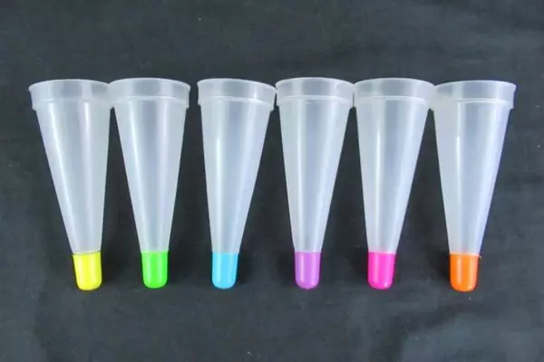 Lot of 6 Vintage Umbrella Popsicle Molds & Orange Holder - Colorful Set