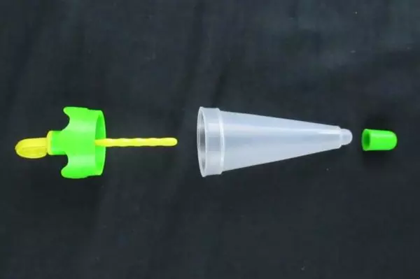 Lot of 6 Vintage Umbrella Popsicle Molds & Orange Holder - Colorful Set