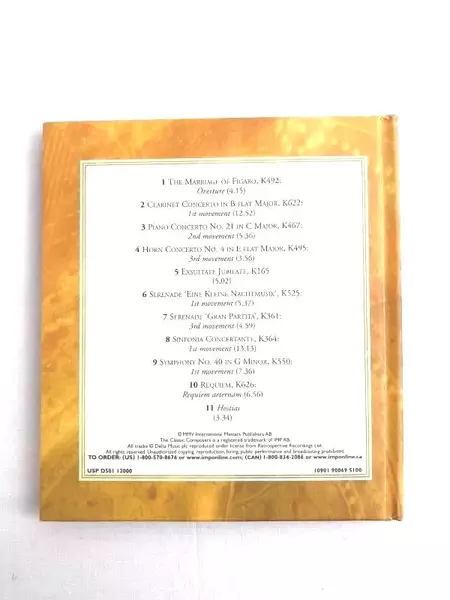 Mozart Musical Masterpieces CD Classical Composers International Masters Vol 3