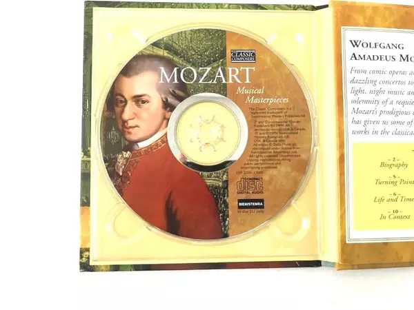 Mozart Musical Masterpieces CD Classical Composers International Masters Vol 3