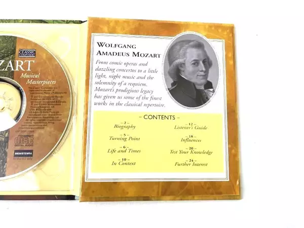 Mozart Musical Masterpieces CD Classical Composers International Masters Vol 3