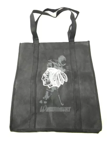 Portland Winterhawks Tote Bag Black 14"x13" Fan Souvenir Pre-Owned Good Cond