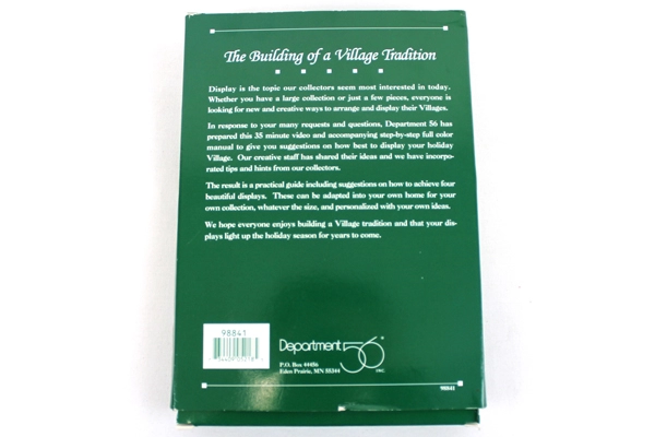 Dept 56 VHS The Building of a Village Tradition Display Techniques #98841