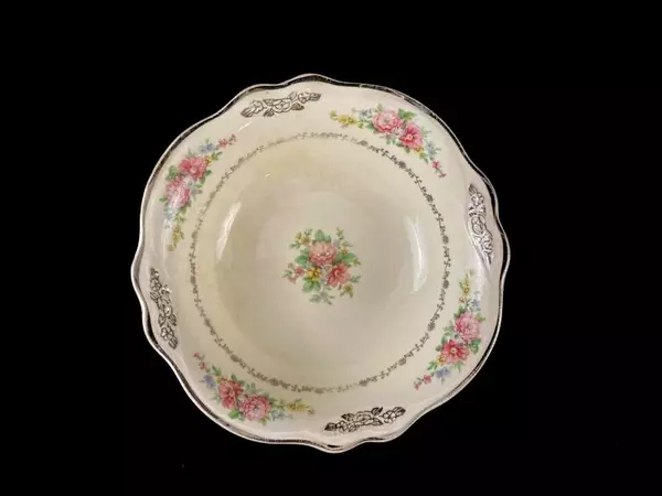 Homer Laughlin Virginia Rose 5.25" Cereal Bowl Vintage Floral 1933