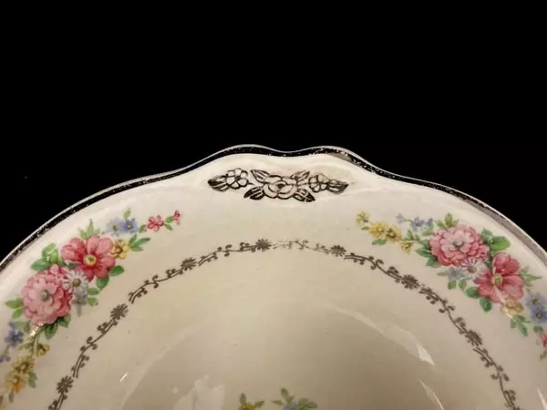 Homer Laughlin Virginia Rose 5.25" Cereal Bowl Vintage Floral 1933
