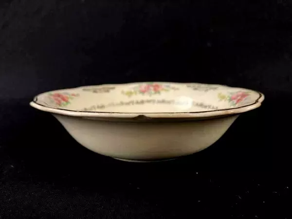 Homer Laughlin Virginia Rose 5.25" Cereal Bowl Vintage Floral 1933