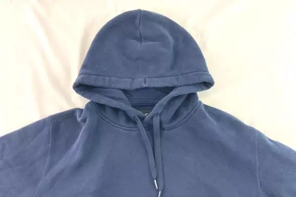 Hollister Women's XS Hoodie Sweatshirt Navy Blue & Beige Drawstring Pocket