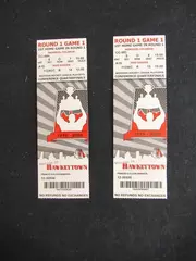 Lot of 2 Portland Winterhawks 2006 Playoff Tickets Round 1 Game 1