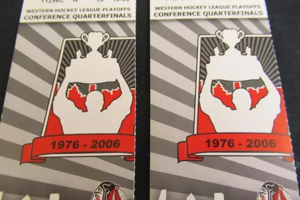 Lot of 2 Portland Winterhawks 2006 Playoff Tickets Round 1 Game 1