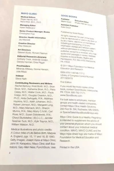 Mayo Clinic Guide to a Healthy Pregnancy Book Very Good Condition