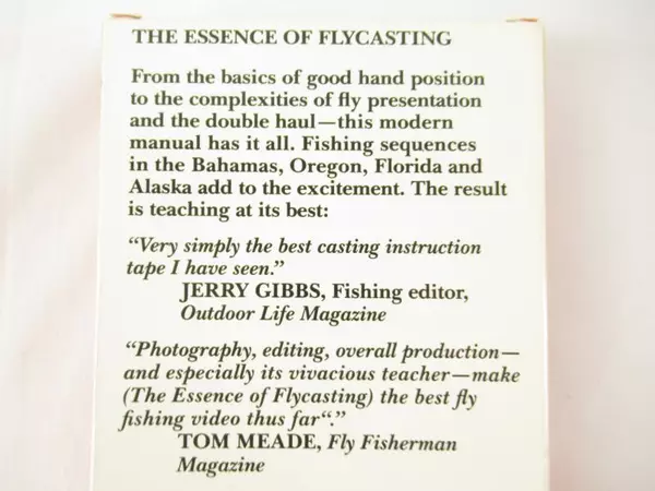 The Essence of Flycasting VHS by Mel Krieger - 60 Min Instructional Video