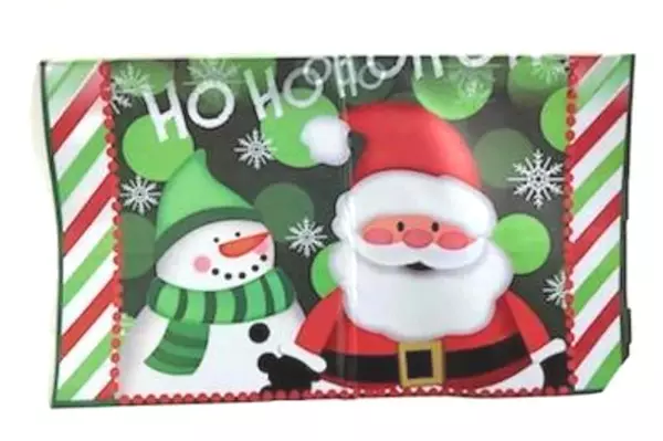 Ho Ho Ho Santa Christmas Mailbox Cover Holiday Decor - Good Condition