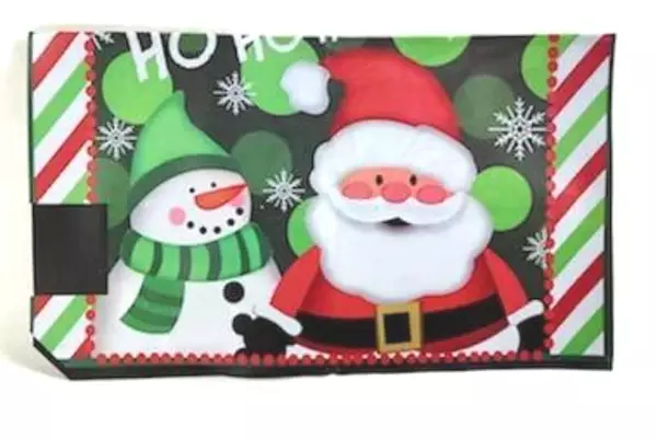 Ho Ho Ho Santa Christmas Mailbox Cover Holiday Decor - Good Condition