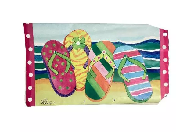 Briarwood Lane Beach Flip Flops Mailbox Cover 18"x11" Summer Decor