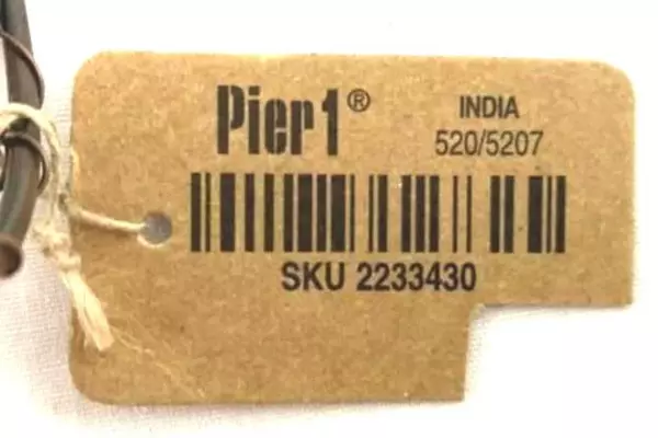 Set of 4 Pier 1 Imports Rustic Wire Napkin Rings Floral Round Made in India