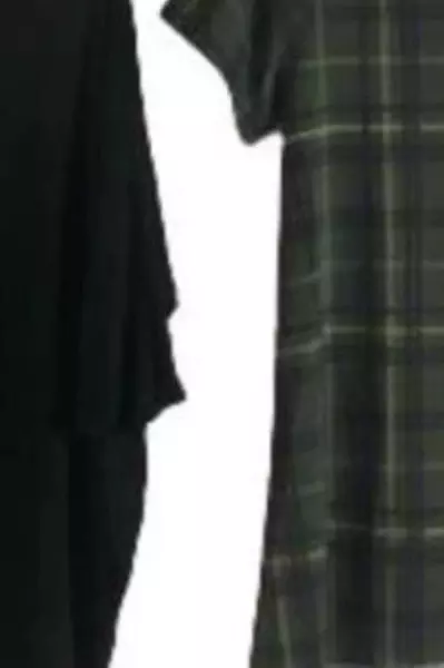 LulaRoe Irma Tops Lot of 2 Black & Green Plaid Women's Size Small Good Cond