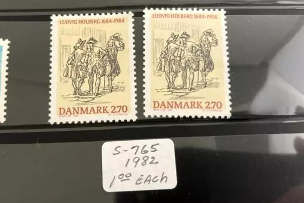 Lot of 16 Very Fine Used Denmark Stamps (1982-1985) with Scott Numbers