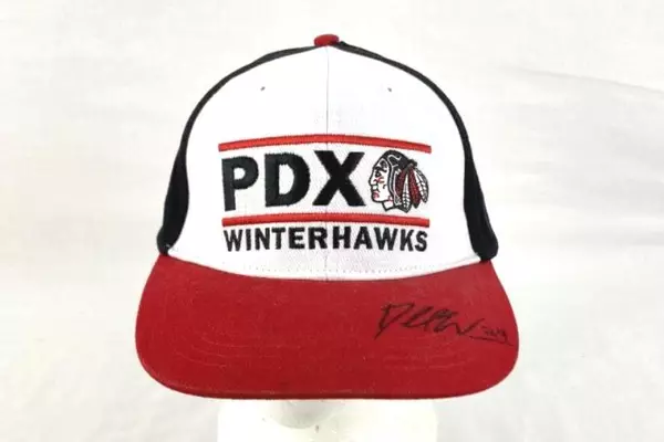 Portland Winterhawks Autographed Snapback Hat Cap PDX - Good Pre-Owned