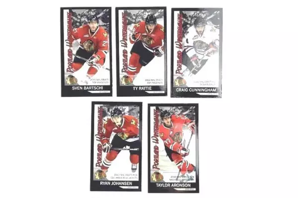 Lot of 5 Portland Winterhawks 2010-2011 Player Magnets - Good Condition