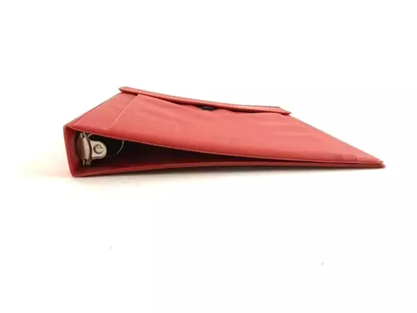 Vintage Five Star Red 1" 3-Ring Binder with Pocket - Good Condition