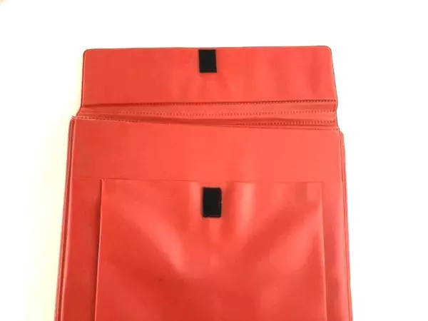 Vintage Five Star Red 1" 3-Ring Binder with Pocket - Good Condition