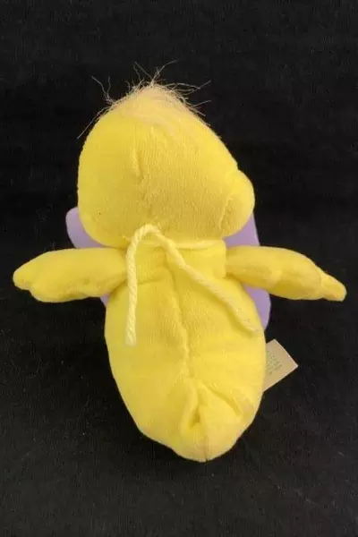 Trendmasters 1998 Plush Yellow Duck with Purple Beak 7" Stuffed Toy