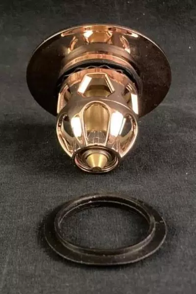 Rose Gold Flower Design Sink Shower Plug Stopper Universal 2" Pre-Owned