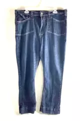 Revolt Jeans Women's Size 18 Dark Wash Straight Leg - Damaged Zipper