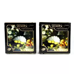 Set of 12 Sisson Editions Cork Backed Still Life Coasters Jill Butler New Sealed