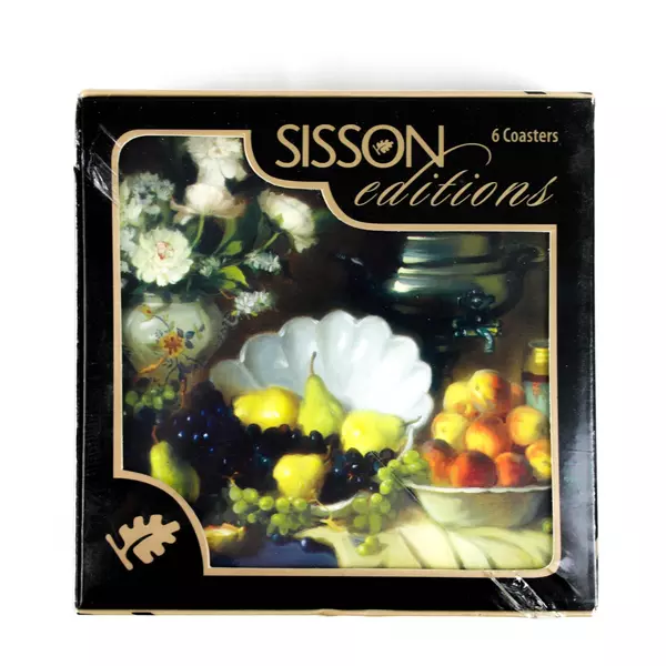 Set of 12 Sisson Editions Cork Backed Still Life Coasters Jill Butler New Sealed