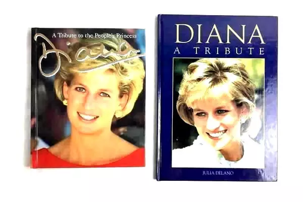 Lot of 2 Hardback Books Diana A Tribute & People's Princess by Delano Donnelly