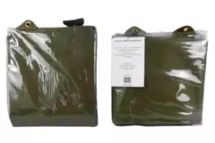 Lot of 2 Blackhawk Khaki Polyester Bistro Chair Covers Slipcovers Dining