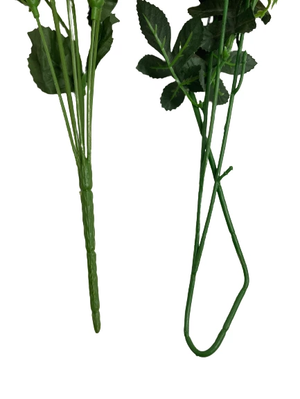 Lot of 2 Yellow Artificial Rose Bouquets for Home Decor Floral Arrangements