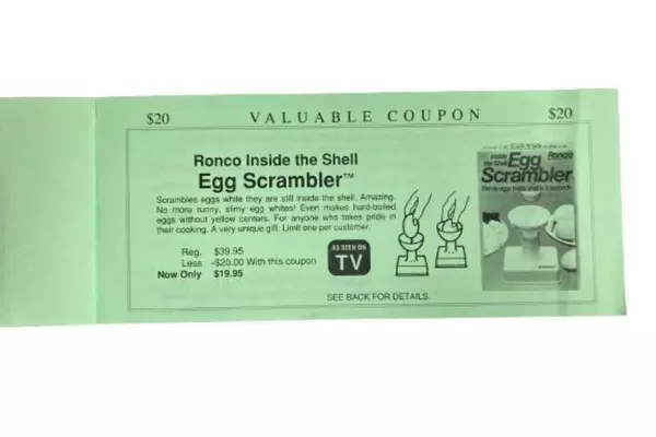 Vintage Ronco Coupon Booklet Green Retro Collectible As Seen on TV