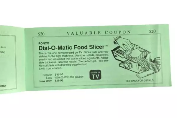 Vintage Ronco Coupon Booklet Green Retro Collectible As Seen on TV
