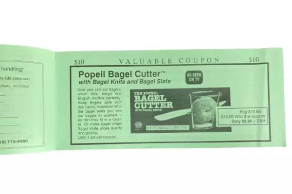 Vintage Ronco Coupon Booklet Green Retro Collectible As Seen on TV