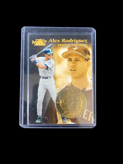 1997 Alex Rodriguez Mariners Pinnacle Mint Baseball Card & Coin Case