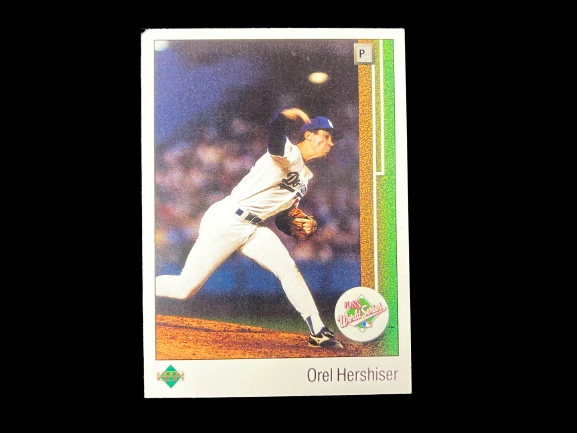 Vintage Lot of 2 Orel Hershiser 1989 Upper Deck Cards - Mint Condition
