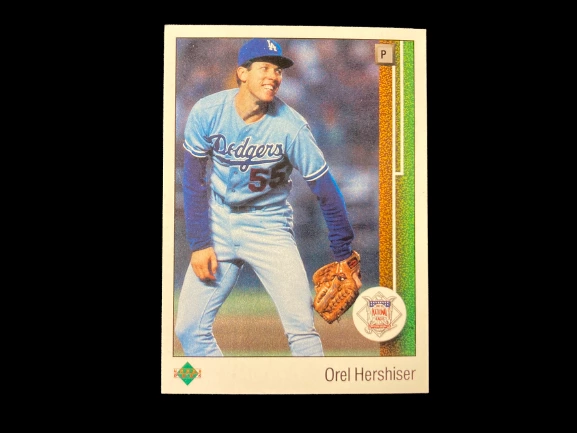 Vintage Lot of 2 Orel Hershiser 1989 Upper Deck Cards - Mint Condition