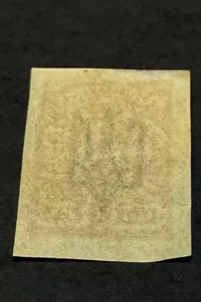 1918 Ukraine Imperforate Stamp Trident Overprint Very Fine Mint Collectible