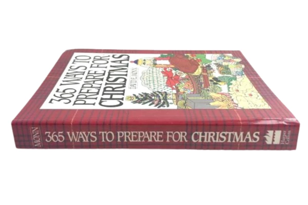 Vtg 1993 365 Ways to Prepare for Christmas by David E. Monn Hardcover Book