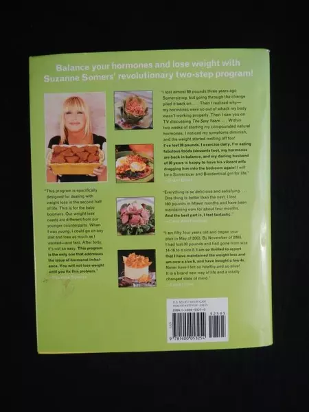 Suzanne Somers Slim & Sexy Forever The Hormone Solution Weight Loss Book HC