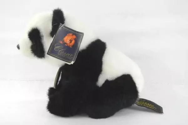 Aurora Classic Panda Bear Plush Toy 1996 Handcrafted 7" with Tags