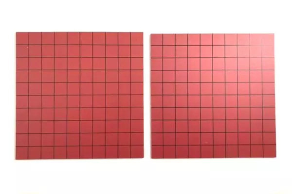 Lot of Student Manipulative Mathematics Learning Tools Cubes Grids 10s 1s 100s