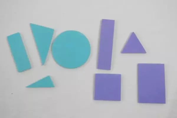 Set of 38 HMH Student Mathematics 2D Shape Set Manipulative Learning Tools Foam
